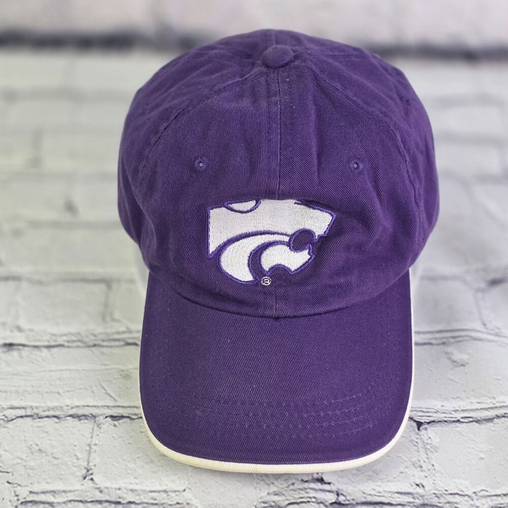 Signatures Kansas State Wildcats NCAA Cap Purple White OSFM Strapback Powercat